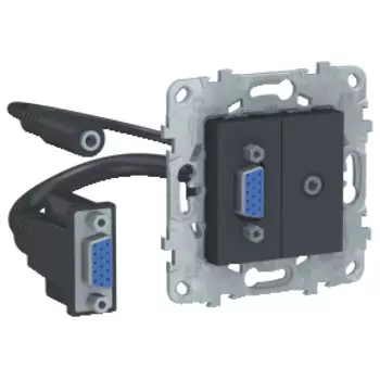 NU593254 Розетка HD15+Minijack, Антрацит Schneider Electric