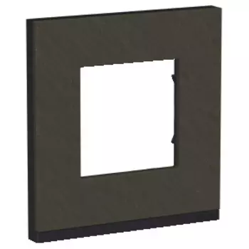 NU600287 Рамка Unica Pure Камень / Антрацит 1-постовая Schneider Electric