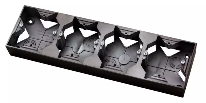 Ospel Impresja Антрацит Коробкa для наружного монтажа 4-я PNP-4Y/50