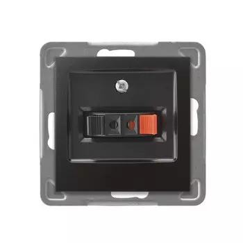 Ospel Impresja Антрацит Розетка аккустическая 1-я, без рамки GG-1Y/m/50