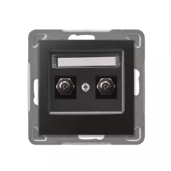 Ospel Impresja Антрацит Розетка для выравнивания потенциалов 2-я GPE-2Y/m/50