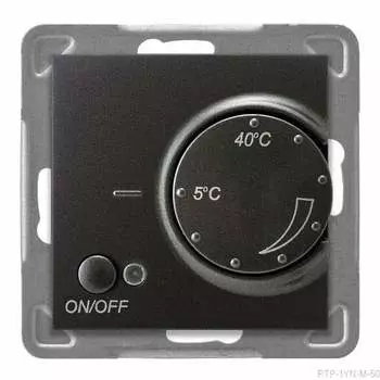 Ospel Impresja Антрацит Терморегулятор с наружным датчикм RTP-1YN/m/50