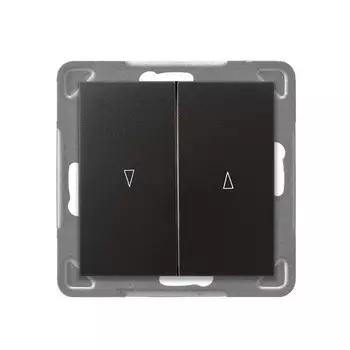 Ospel Impresja Антрацит Выключатель жалюзийный , без рамки LP-7Y/m/50