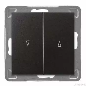 Ospel Impresja Антрацит Выключатель жалюзийный с механической блокировкой LP-7YB/m/50