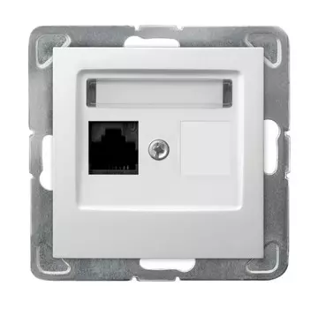 Ospel Impresja Белый Розетка компьютерная 1-я, категория 5e, RJ-45, без рамки GPK-1Y/K/m/00