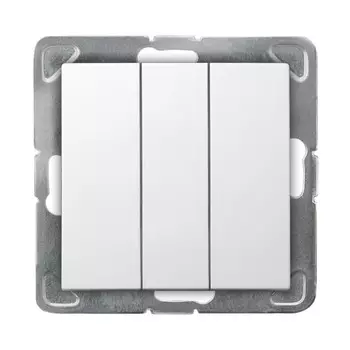 Ospel Impresja Белый Выключатель 3-клавишный , без рамки LP-13Y/m/00