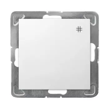 Ospel Impresja Белый Выключатель перекрестный (сх.7), без рамки LP-4Y/m/00