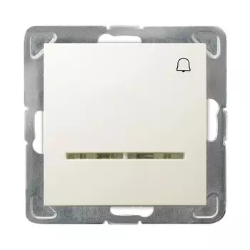 Ospel Impresja Бежевый Кнопка звонка с подсветкой, без рамки LP-6YS/m/27