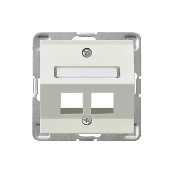 Ospel Impresja Бежевый Накладка компьютерной розетки наклонной 2-й, без рамки GPK-2YS/p/27