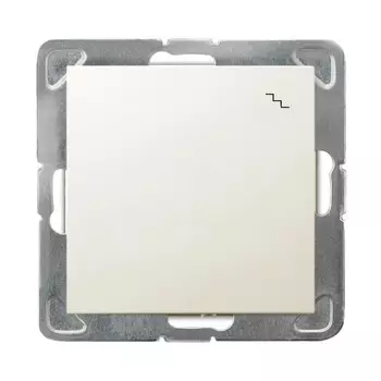 Ospel Impresja Бежевый Переключатель (сх.6) 1-клавишный, без рамки LP-3Y/m/27