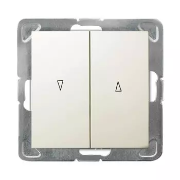 Ospel Impresja Бежевый Выключатель жалюзийный, без рамки LP-7Y/m/27