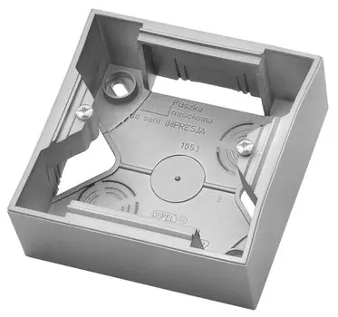 Ospel Impresja Серебро Коробкa для наружного монтажа 1-я PNP-1Y/18