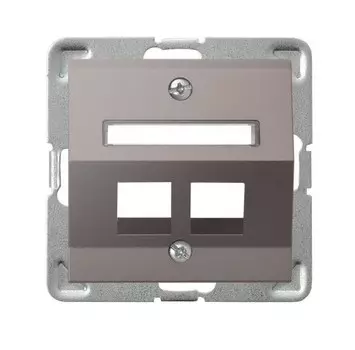 Ospel Impresja Титан Накладка компьютерной розетки наклонной 2-й, без рамки GPK-2YS/p/23