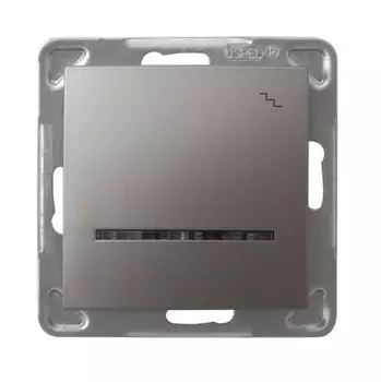 Ospel Impresja Титан Переключатель (сх.6) 1-клавишный с подсветкой, без рамки LP-3YS/m/23