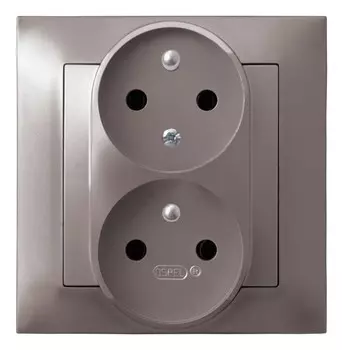 Ospel Impresja Титан Розетка 2-яс/з польск.станд, с незаменяемыми фазами GP-2YC/23
