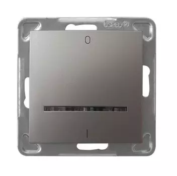 Ospel Impresja Титан Выключатель 2-полюсный с подсветкой, без рамки LP-11YS/m/23