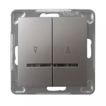 Ospel Impresja Титан Выключатель жалюзийный с подсветкой, без рамки LP-7YS/m/23