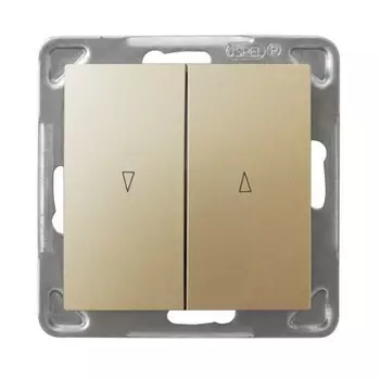 Ospel Impresja Золотой металлик Выключатель жалюзийный , без рамки LP-7Y/m/28