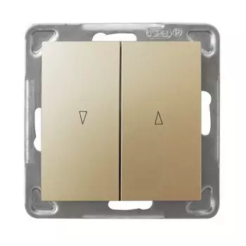 Ospel Impresja Золотой металлик Выключатель жалюзийный с механической блокировкой LP-7YB/m/28