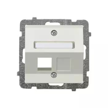 Ospel Sonata Бежевый Накладка компьютерной розетки наклонной 1-й, без рамки GPK-1RS/p/27