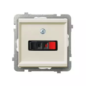 Ospel Sonata Бежевый Розетка аккустическая 1-я, без рамки GG-1R/m/27