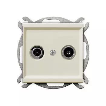 Ospel Sonata Бежевый Розетка антенная оконечная ZAR, без рамки GPA-RK/m/27