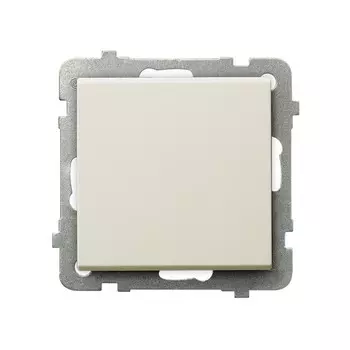 Ospel Sonata Бежевый Выключатель 1-клавишный, без рамки LP-1R/m/27