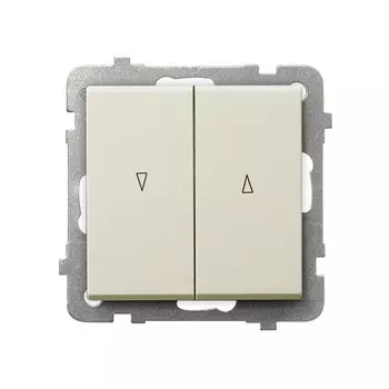 Ospel Sonata Бежевый Выключатель жалюзийный , без рамки LP-7R/m/27