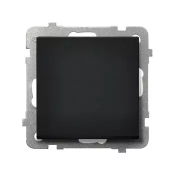 Ospel Sonata Черный металлик Выключатель 1-клавишный, без рамки LP-1R/m/33