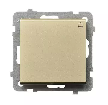 Ospel Sonata Шампанский золотой Кнопка звонка , без рамки LP-6R/m/39