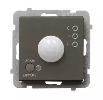 Ospel Sonata Шоколадный металлик Датчик движения, без рамки LP-16R/m/40