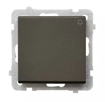 Ospel Sonata Шоколадный металлик Кнопка звонка , без рамки LP-6R/m/40