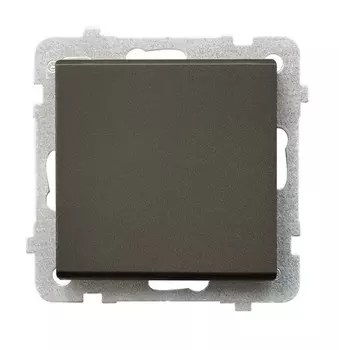 Ospel Sonata Шоколадный металлик Выключатель 1-клавишный, без рамки LP-1R/m/40