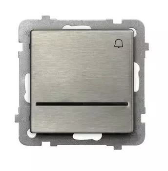 Ospel Sonata Сталь Кнопка звонка с подсветкой, без рамки LP-6RMS/m/37