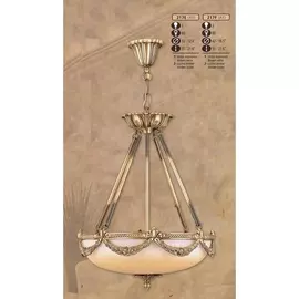 Подвесная люстра 217F 217F/3 AY AMBER LUSTER/BROWN VEINS Riperlamp
