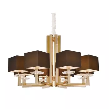 Подвесная люстра 3200 3208+1/C gold без абажуров Newport