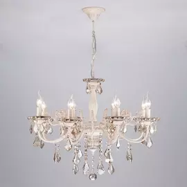 Подвесная люстра 3281 3281/8 белый с золотом / тонированный хрусталь Eurosvet