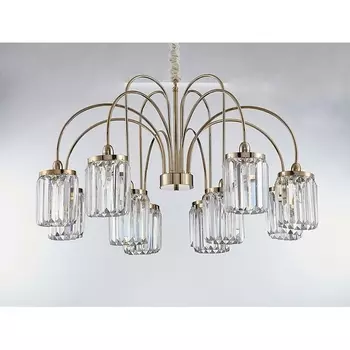 Подвесная люстра 4500 4508+4/C gold Newport