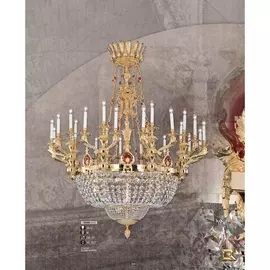 Подвесная люстра 560D 560D/24+12 AO GARNET CERAMIC - SWAROVSKI Riperlamp