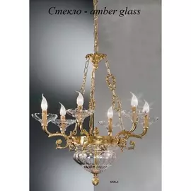 Подвесная люстра 571 571/6+3/AM Nervilamp