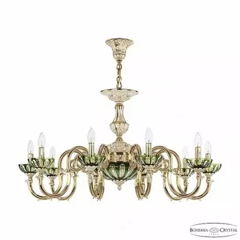 Подвесная люстра 7220 72203P/10/300 GW P Clear-Green/H-1H Bohemia