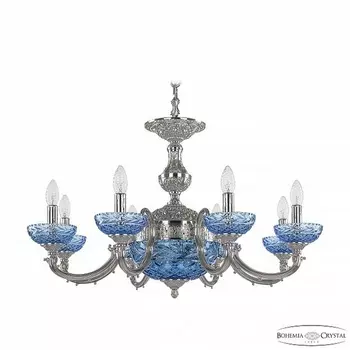Подвесная люстра 7220 72209P/8/210 Ni P Aquamarine/M-1F Bohemia