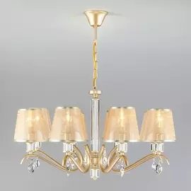 Подвесная люстра Alcamo 60103/8 перламутровое золото Eurosvet