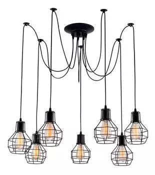 Подвесная люстра Arte Lamp A1109SP-7BK