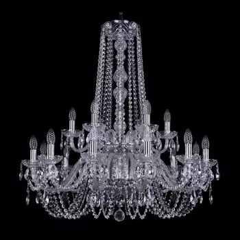 Подвесная люстра Bohemia Ivele 1402/12+6/300/h-91/2d/Ni