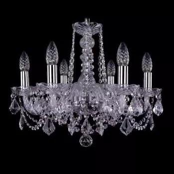 Подвесная люстра Bohemia Ivele 1402/6/160/Ni/Leafs