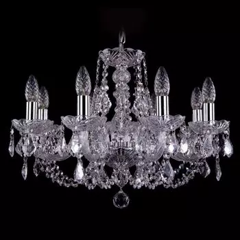 Подвесная люстра Bohemia Ivele 1406/8/195/Ni/Leafs