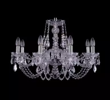 Подвесная люстра Bohemia Ivele 1406/8/240/Ni/Leafs