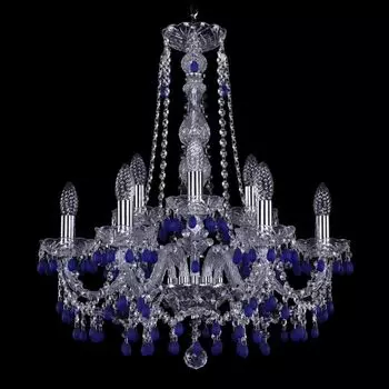 Подвесная люстра Bohemia Ivele 1410/6+3/195/h-63/Ni/V3001