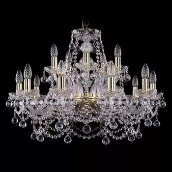 Подвесная люстра Bohemia Ivele 1411/10+5/240/G/Balls